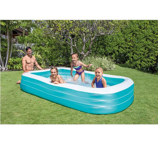 Intex Opblaasbaar zwembad Family Pool blauw
