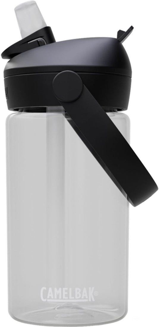 Camelbak thrive flip straw drinkfles kids - 400 ml - met rietje - waterfles - transparant (clear)