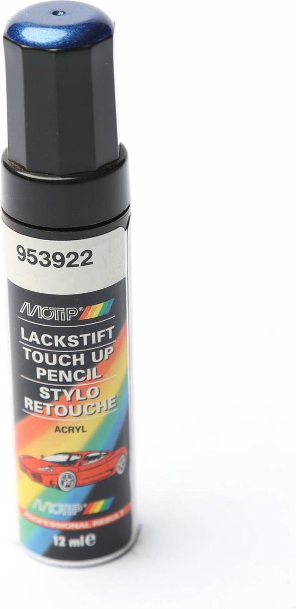 Chargez l'image dans la visionneuse de la galerie, Motip 953922 - auto lakstift - blauw metallic - 12 ml
