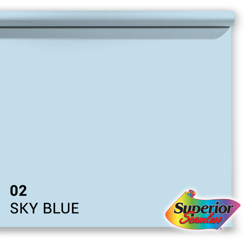 Load image into Gallery viewer, Superior achtergrondpapier 02 sky blue 1,35 x 11m
