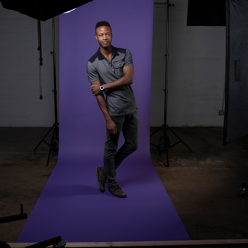 Load image into Gallery viewer, Superior achtergrondpapier 68 deep purple 1,35 x 11m
