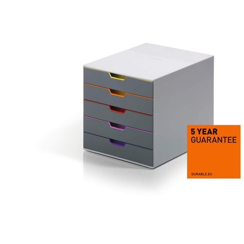 Durable ladenblok 760527 stapelbaar a4,c4, folio grijs