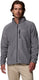 Columbia fast trek ii jacket - fleece vest heren volwassenen - sluiting en zakken met rits - outdoorvest - grijs - maat xl
