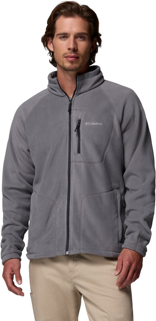 Columbia fast trek ii vest heren met rits - fleece vest heren - outdoorvest - grijs - maat s