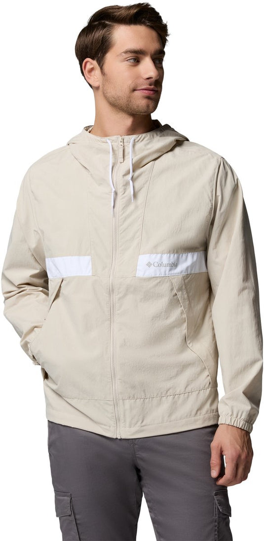 Columbia spire valley™ hooded windbreaker heren outdoorjas - dark stone, white