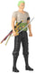 Bandai - anime heroes - one piece - anime heroes mega 30 cm zoro figuur - grote gearticuleerde figuur - roronoa zoro manga figuur - one piece officiële licentie - speelgoed voor kinderen 4+ - 38332