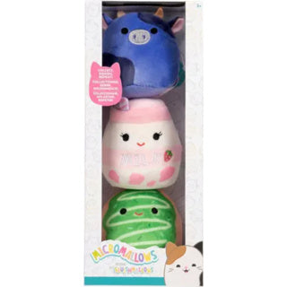 Squishmallows pluche knuffel set micromallows 3-delig verzamelfiguur.