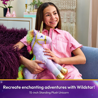 Load image into Gallery viewer, Unicorn academy plush (38 cm) unicorn wildstar (met licht geluid)
