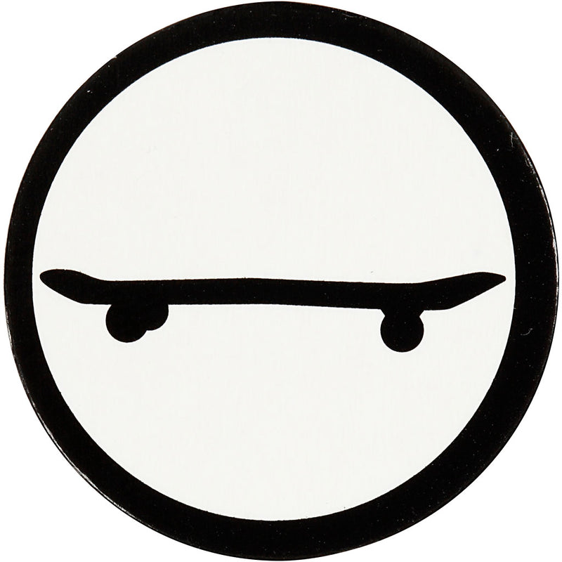 ギャラリービューアに画像をロードする, Https: www.cchobby.nl label-skateboard-d-25-mm-wit-zwart-20-stuk-1-doos
