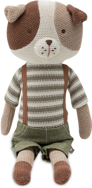 Jollein knuffel - 40x15cm - hond – mick – knuffelpop