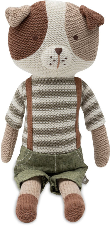 Jollein knuffel - 40x15cm - hond – mick – knuffelpop