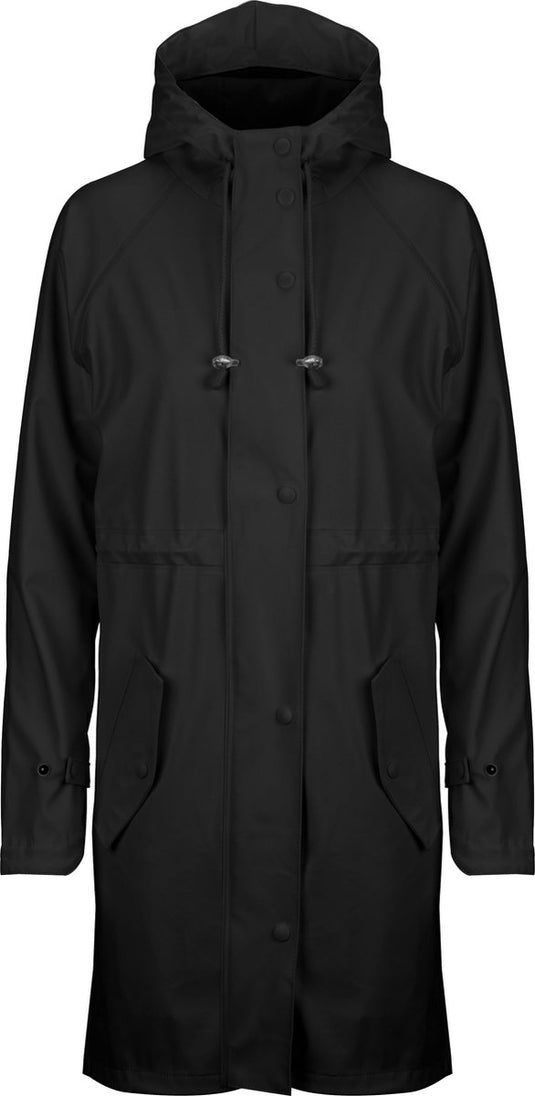 Ralka regenjas dames - mizzle - zwart - maat 36