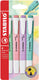Stabilo swing cool - markeerstift - perfect voor onderweg - pastel - etui met 4 kleuren