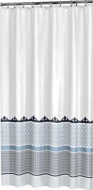 Sealskin marrakech douchegordijn 180x200 cm - polyester - blauw metallic
