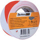 Markeringstape djois rood wit vinyl 50 mm bij 33 meter