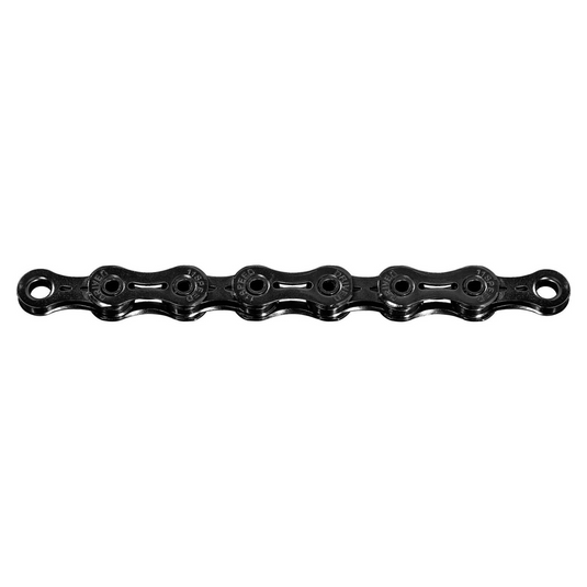 Sunrace cn11z ketting, 1 2 x 11 128 11-speed, 126links zwart, hollow pin en schakels.