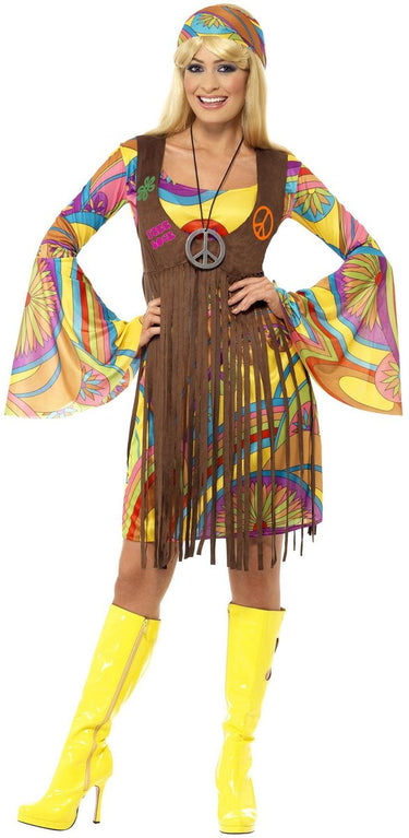 Vegaoo hippie outfit voor dames - verkleedkleding - medium