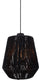 Eglo persley hanglamp - e27 - ø 22 cm - zwart - papier