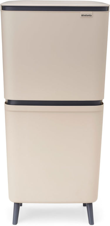 Brabantia sortup hi prullenbak 20 + 25 liter - afvalscheiding - soft beige