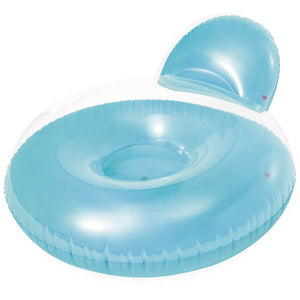 Intex loungestoel met rugleuning-blauw