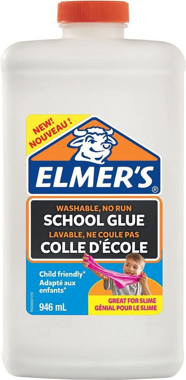 Elmer's witte pva-lijm | 946 ml | uitwasbaar en kindvriendelijk | geweldig voor het maken van slijm en om mee te knutselen