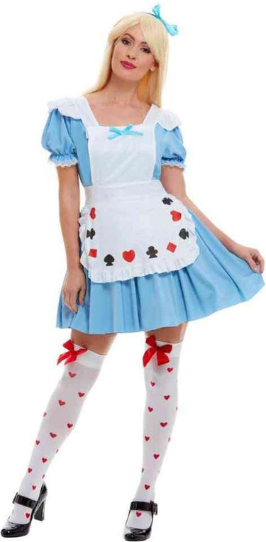 Vegaoo sprookjesachtig alice kostuum voor dames - verkleedkleding - small