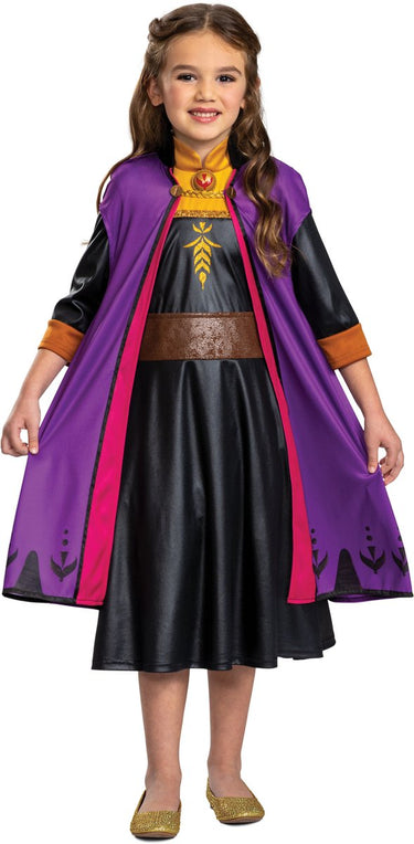 Disguise disney - frozen 2, anna op reis classic , maat m (7-8 jaar), meisjes