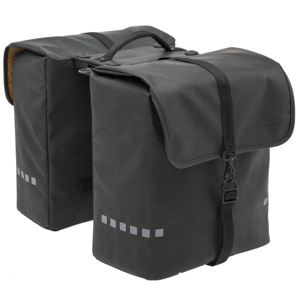 Load image into Gallery viewer, New Looxs Odense Dubbele Fietstas - Zwart - 39L
