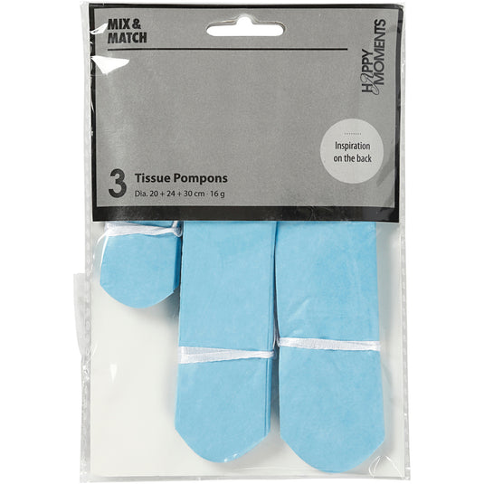 Https: www.cchobby.nl pompon-van-papier-d-20-24-30-cm-16-gr-lichtblauw-3-stuk-1-doos