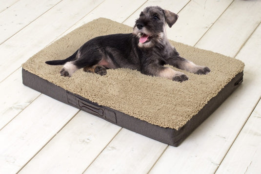 Sun garden buddy orthopedisch hondenkussen 72x50x8cm beige donkerbuin