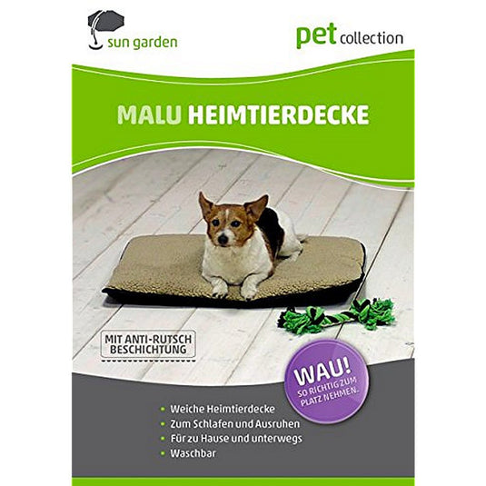 Sun garden malu honden- en kattenkleed 50x30x5 cm grijs