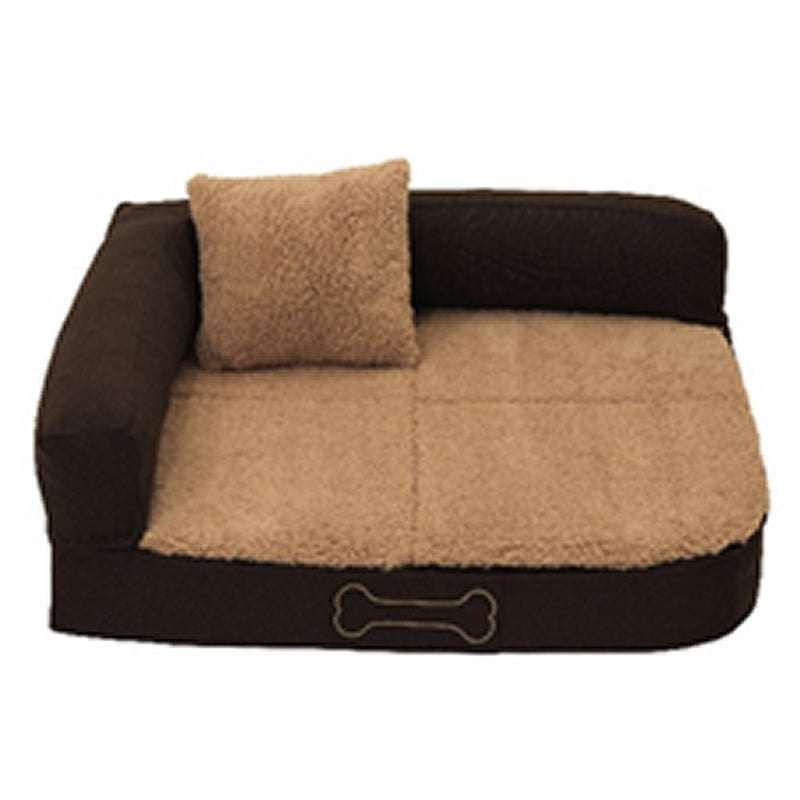 Load image into Gallery viewer, Sun garden pallina orthopedisch hondenkussen 100x80x27 cm bruin beige
