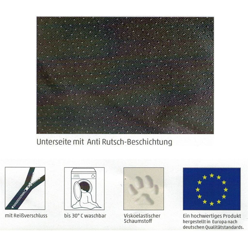 Load image into Gallery viewer, Sun garden lou orthopedisch hondenkussen 80x55x5cm antraciet
