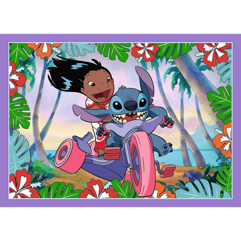 Load image into Gallery viewer, Trefl disney stitch 4in1 puzzel 35-70 stukjes
