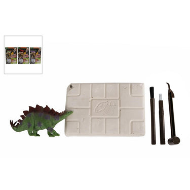 Dinoworld fossiel hakken puzzel met extra dinosaurus figuur