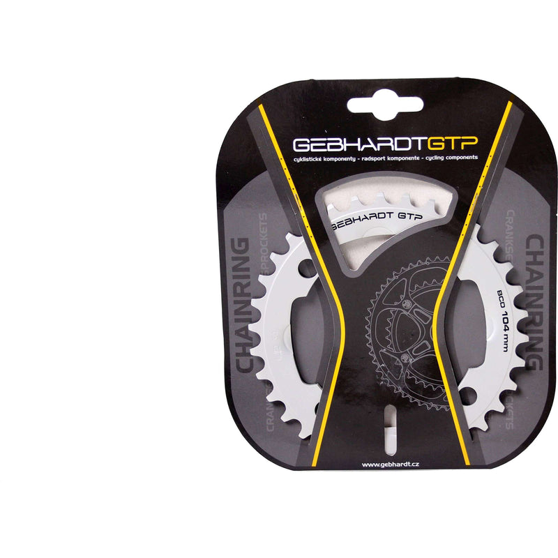 Load image into Gallery viewer, Gebhardt 34T 4-gaats zilver kettingblad
