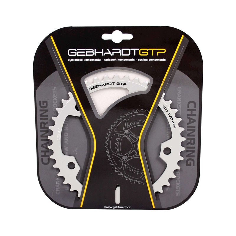 Load image into Gallery viewer, Gebhardt kettingblad 42t 5 gaats 9sp zilver
