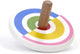 Bajo houten tol halve cirkel. 7x7x5,7 cm