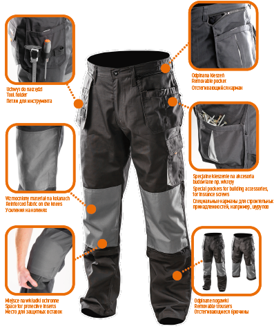 Chargez l'image dans la visionneuse de la galerie, Neo tools werkbroek 2 in 1 m 50 oxford bescherming 35% katoen-65% polyester 267 gr m2 ce-en340
