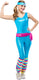 Rubies - exercise barbie jumpsuit - s (38-40)