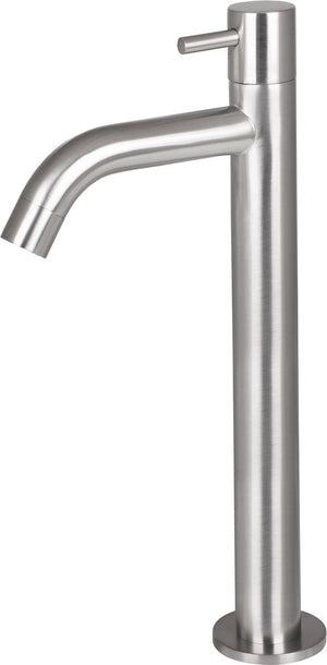 Differnz wastafelkraan - koudwaterkraan - hoog - 28.5 x 11.5 cm - mat chroom