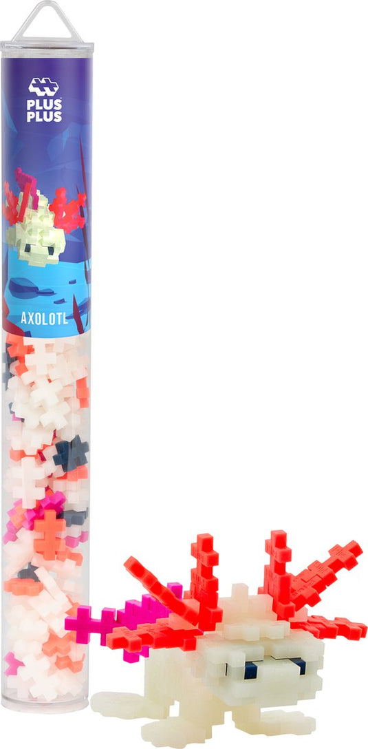 Plus-plus tube axolotl 100 delige bouwset - 4310 - bouwspeelgoed - constructiespeelgoed - set met bouwstenen - vanaf 5 jaar