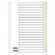 Tabbladen office depot karton a4 100g beige 20stuks 11 gaten