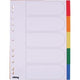 Tabbladen office depot a4 170micron geassorteerd 11 gaten 5 stuks