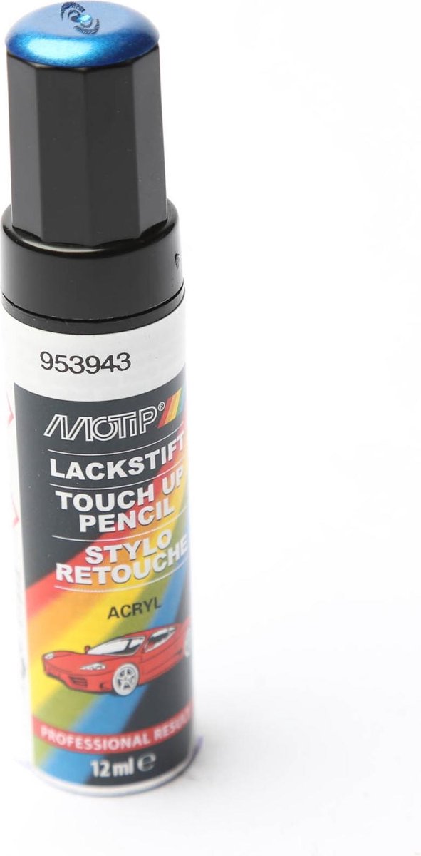 ギャラリービューアに画像をロードする, Motip 953943 - auto lakstift - blauw metallic - 12 ml

