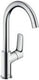 Hansgrohe logis - wastafelmengkraan - ééngreeps bediening - zonder waste - 210mm - draaibare uitloop - chroom