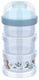 Mepal mio melkpoedertoren 3-delig little dutch - 360 ml - luchtdichte afsluiting met schekdop - multifunctioneel opbergen en doseren - forest friends