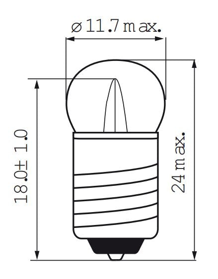 Load image into Gallery viewer, Bosma lamp 6v 0.05 e10 fiets achter
