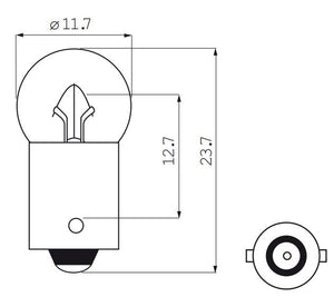 Bosma lamp 6v 0.05 baj. fiets achter