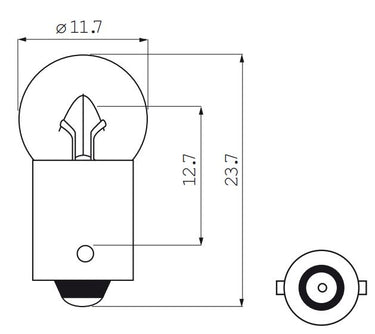 Bosma lamp 6v 0.05 baj. fiets achter